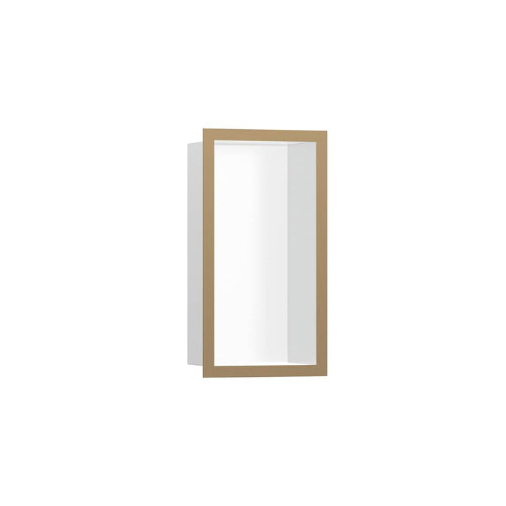 Hansgrohe XtraStoris Individual Wall Niche Matte White with Design Frame 12x 6x 4