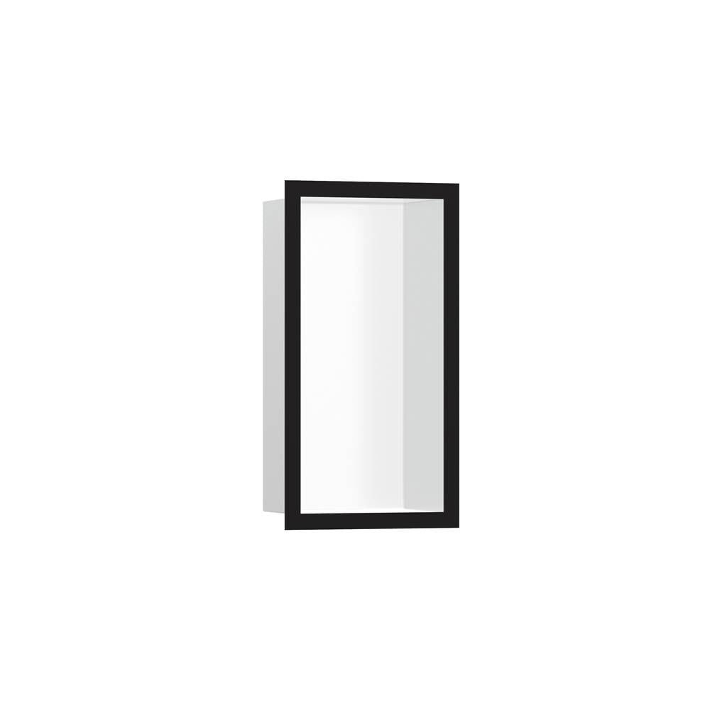 Hansgrohe XtraStoris Individual Wall Niche Matte White with Design Frame 12x 6x 4