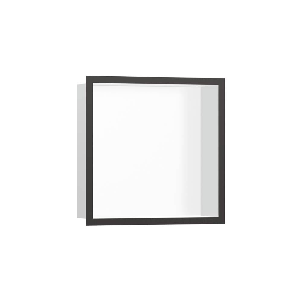 Hansgrohe XtraStoris Individual Wall Niche Matte White with Design Frame 12x 12x 4