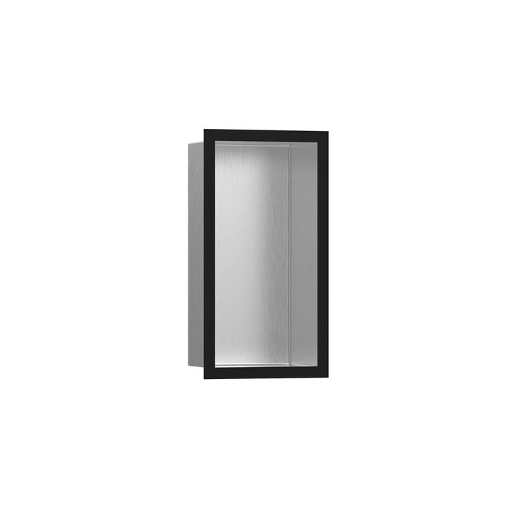 Hansgrohe XtraStoris Individual Wall Niche Brushed Stainless Steel with Design Frame 12x 6x 4