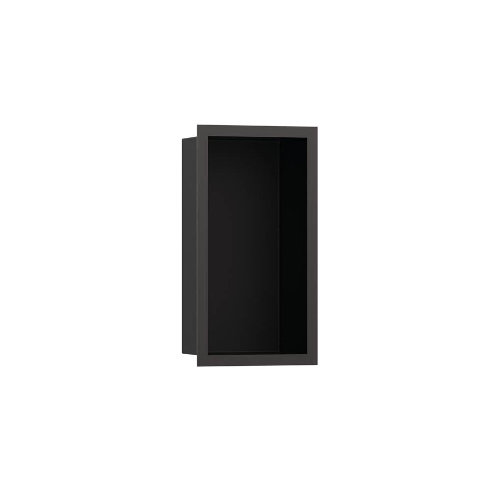 Hansgrohe XtraStoris Individual Wall Niche Matte Black with Design Frame 12x 6x 4