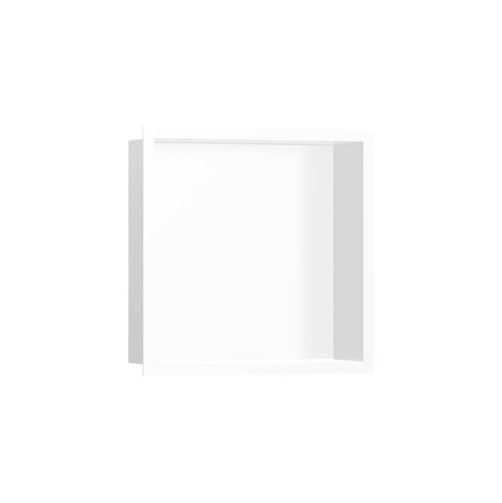Hansgrohe XtraStoris Individual Wall Niche Matte White with Design Frame 12x 12x 4