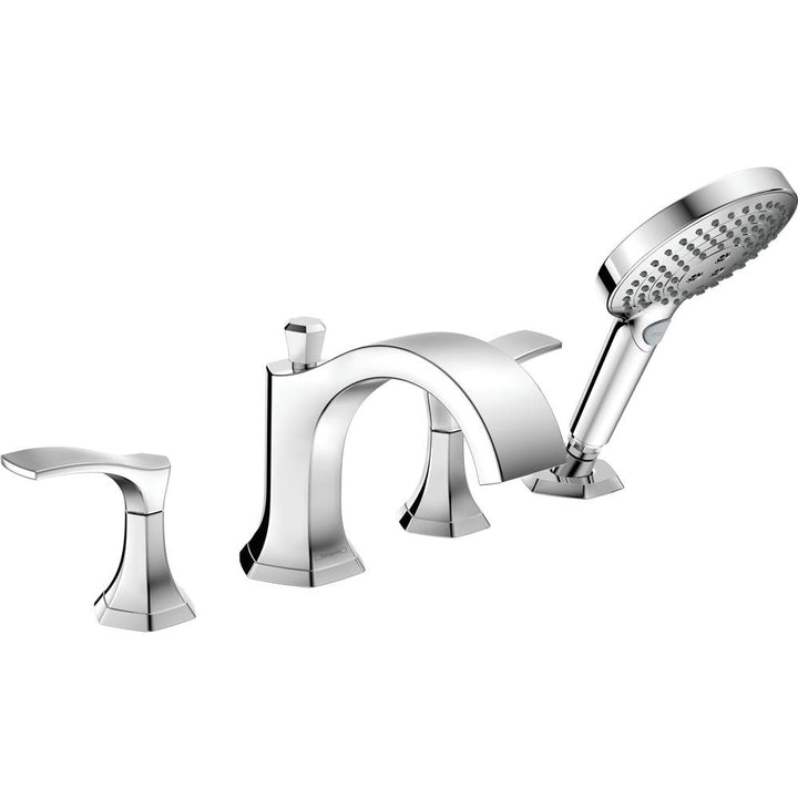 Hansgrohe Locarno 4-Hole Roman Tub Set Trim with 1.75 GPM Handshower