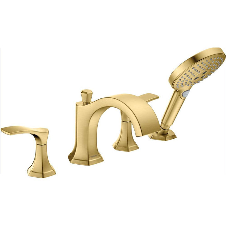 Hansgrohe Locarno 4-Hole Roman Tub Set Trim with 1.75 GPM Handshower