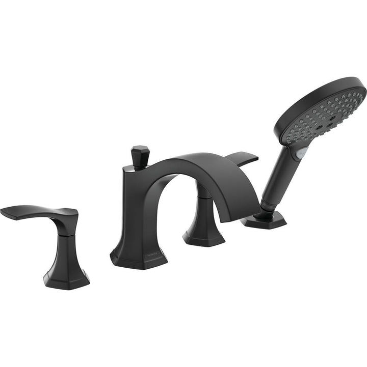 Hansgrohe Locarno 4-Hole Roman Tub Set Trim with 1.75 GPM Handshower