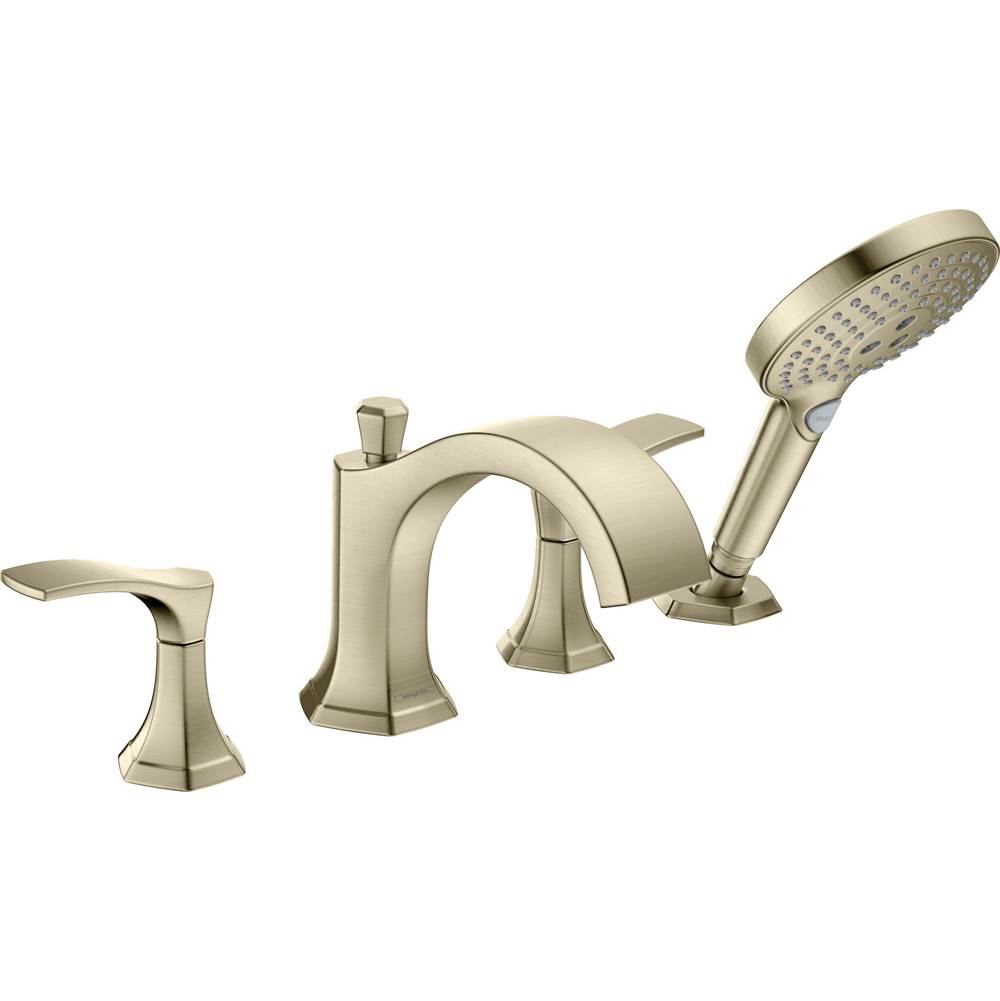 Hansgrohe Locarno 4-Hole Roman Tub Set Trim with 1.75 GPM Handshower