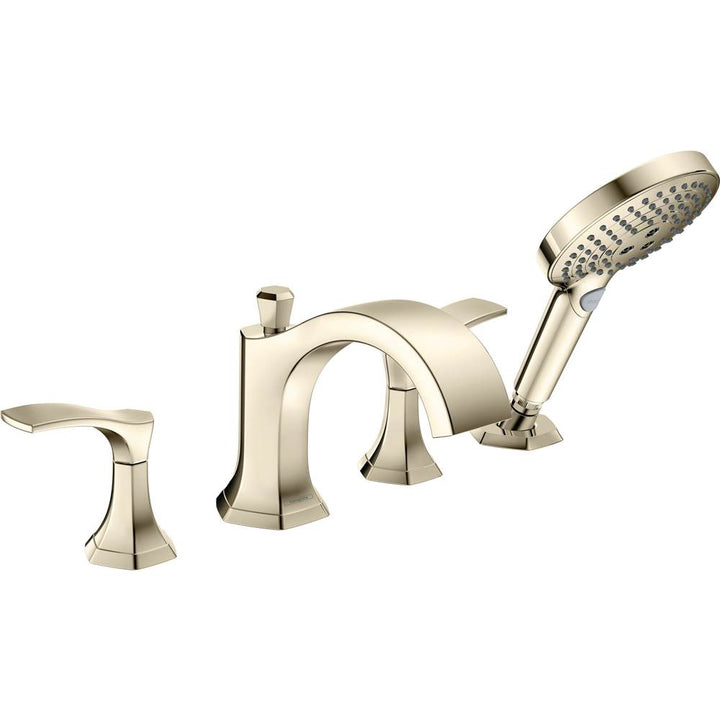 Hansgrohe Locarno 4-Hole Roman Tub Set Trim with 1.75 GPM Handshower
