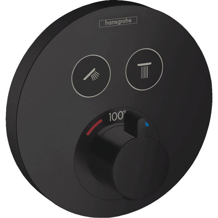 Hansgrohe ShowerSelect S Thermostatic Trim for 2 Functions Round