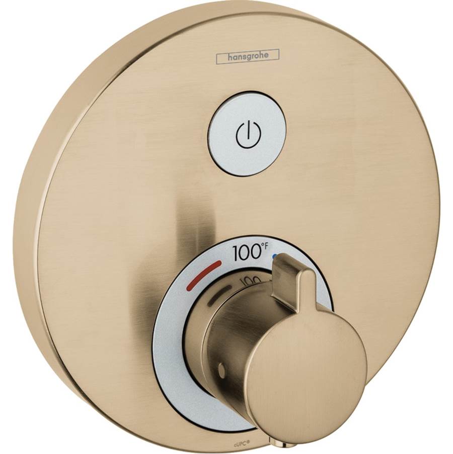Hansgrohe ShowerSelect S Thermostatic Trim for 1 Function Round
