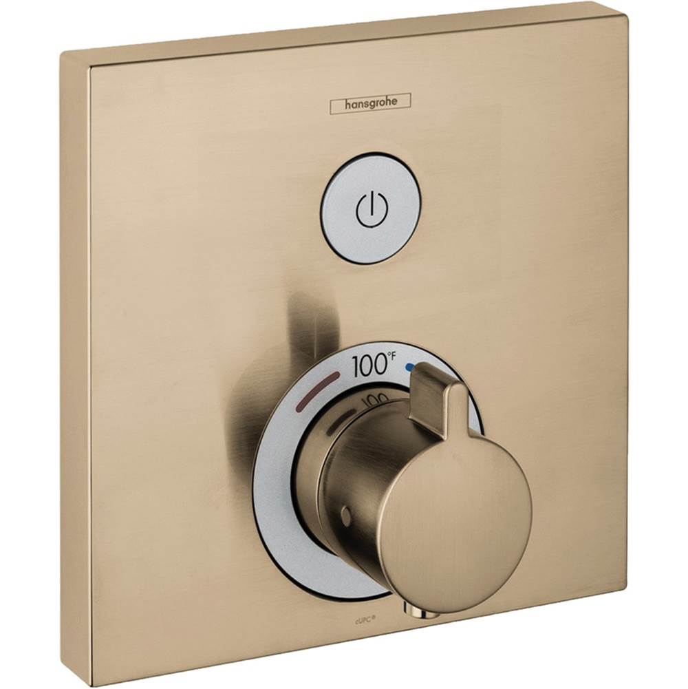 Hansgrohe ShowerSelect Thermostatic Trim for 1 Function Square
