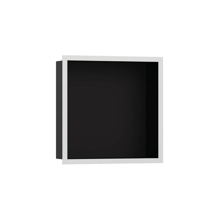 Hansgrohe XtraStoris Individual Wall Niche Matte Black with Design Frame 12x 12x 4