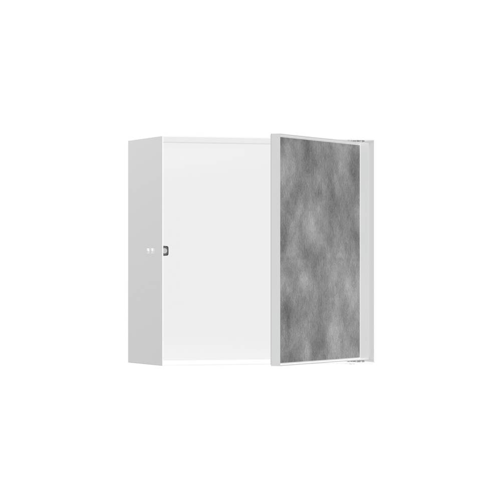 Hansgrohe XtraStoris Rock Wall Niche with Tileable Door 12x 12x 5.5