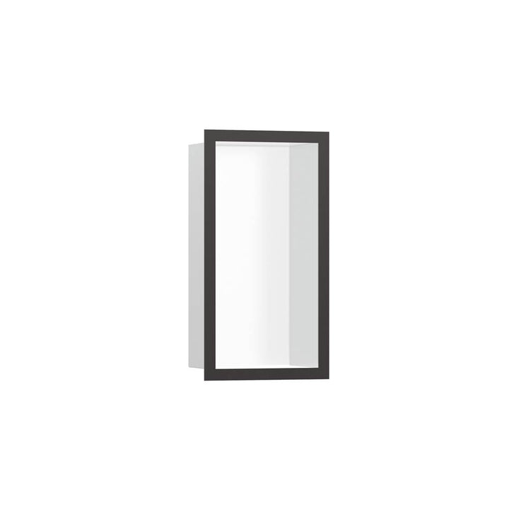 Hansgrohe XtraStoris Individual Wall Niche Matte White with Design Frame 12x 6x 4