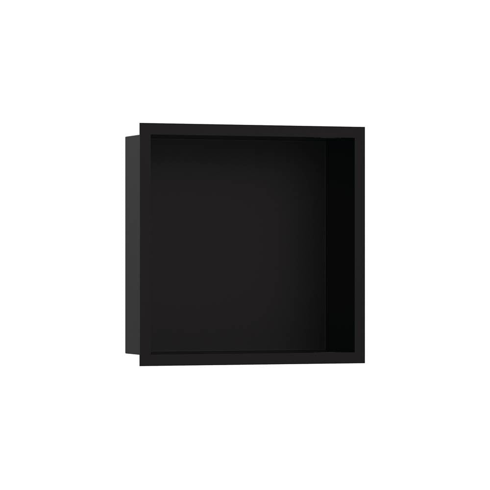 Hansgrohe XtraStoris Individual Wall Niche Matte Black with Design Frame 12x 12x 4