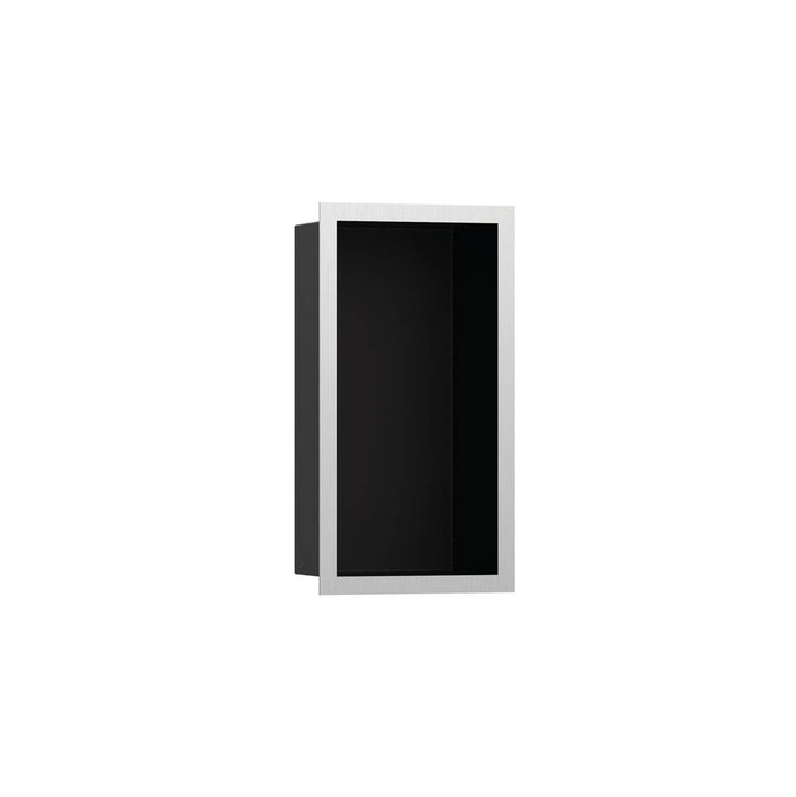 Hansgrohe XtraStoris Individual Wall Niche Matte Black with Design Frame 12x 6x 4