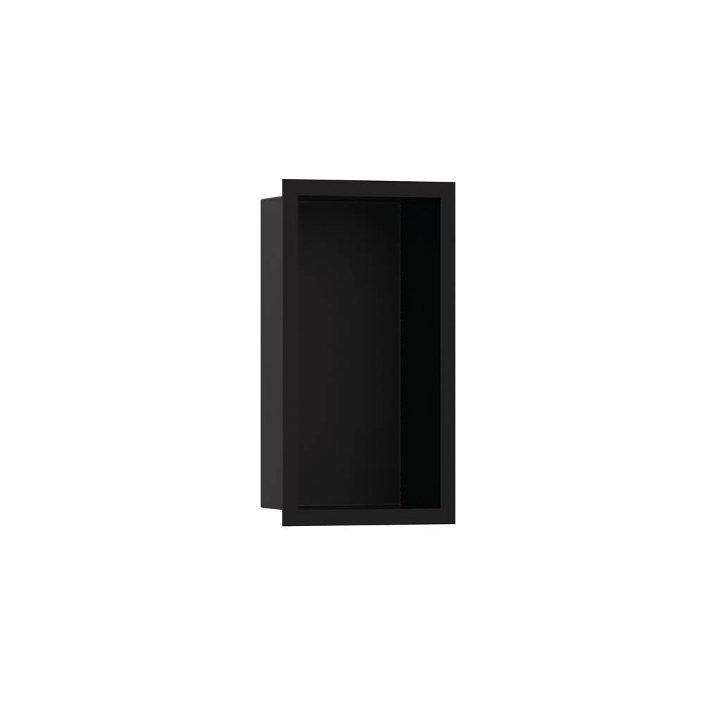 Hansgrohe XtraStoris Individual Wall Niche Matte Black with Design Frame 12x 6x 4