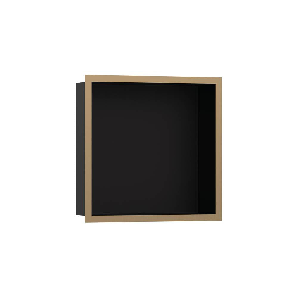 Hansgrohe XtraStoris Individual Wall Niche Matte Black with Design Frame 12x 12x 4