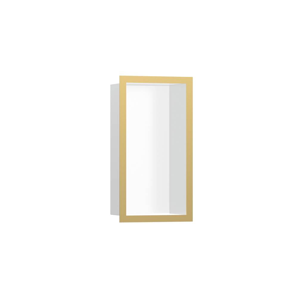 Hansgrohe XtraStoris Individual Wall Niche Matte White with Design Frame 12x 6x 4
