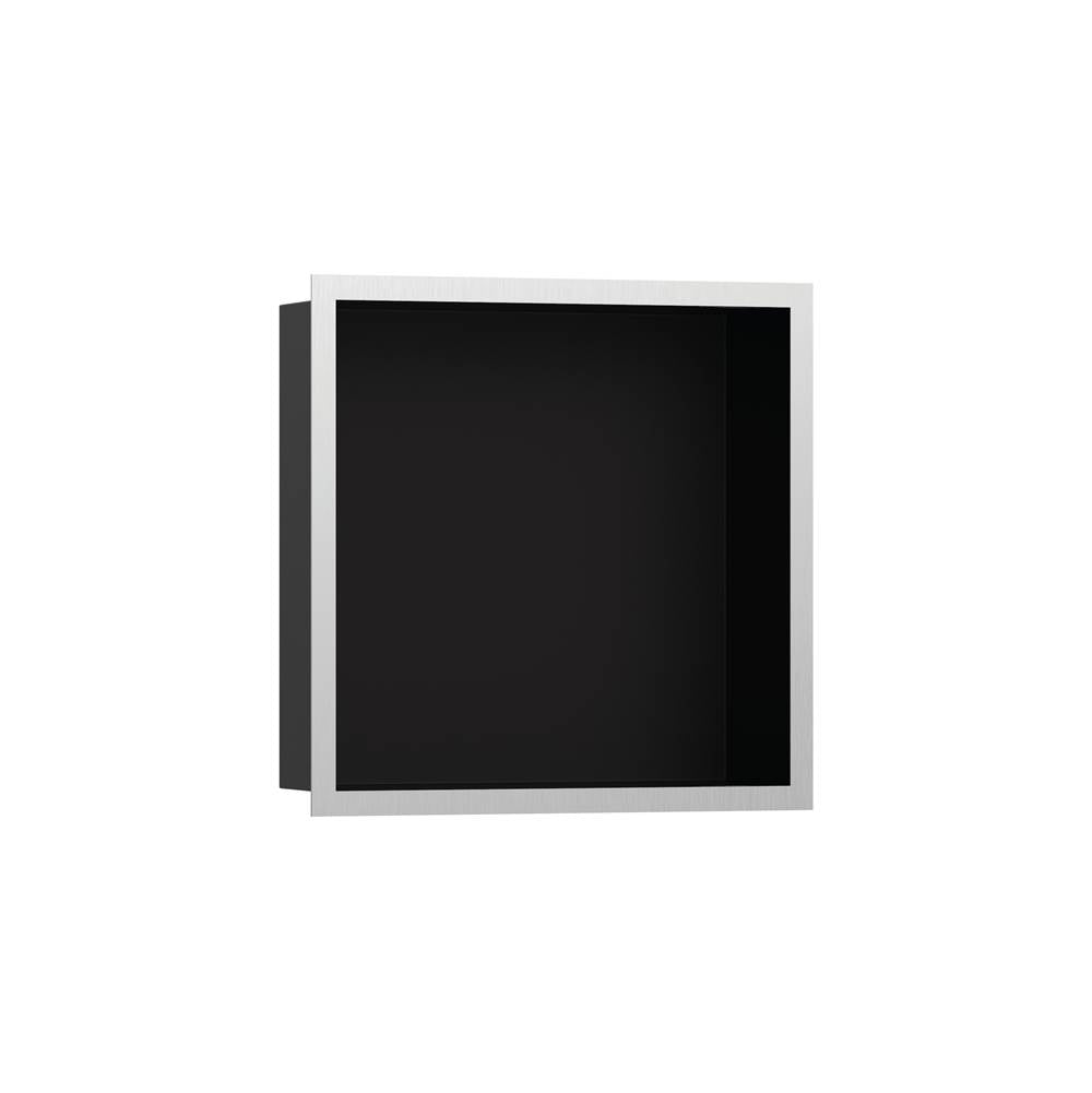 Hansgrohe XtraStoris Individual Wall Niche Matte Black with Design Frame 12x 12x 4