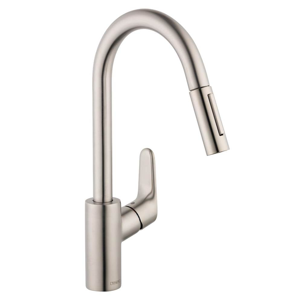 Hansgrohe Focus Higharc Kitchen Faucet 2-Spray Pull-Down 1.5 GPM