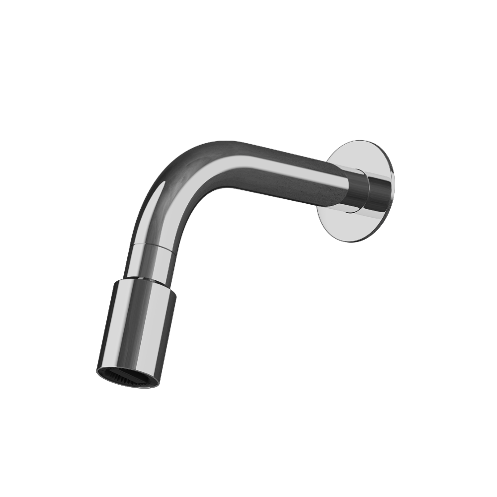 MGS Bagno Stainless Steel Shower Head with Arm and Flange