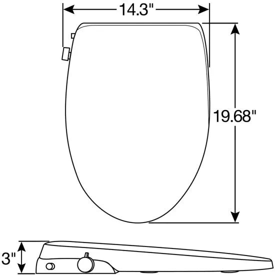 Bemis Haven HV500 Mechanical Bidet Seat