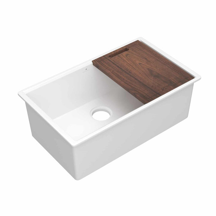 Native Trails Haven Concierge Fireclay Undermount Workstation Sink
