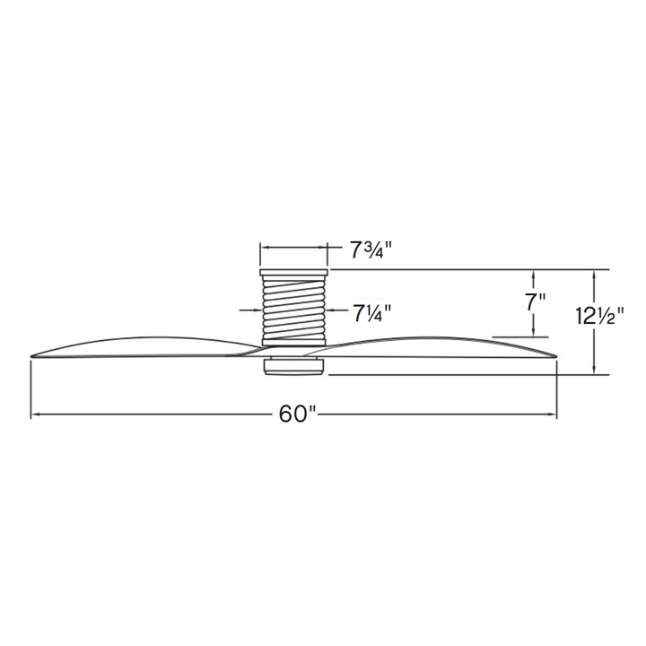 Hinkley Marin Smart Flush Ceiling Fan with Light