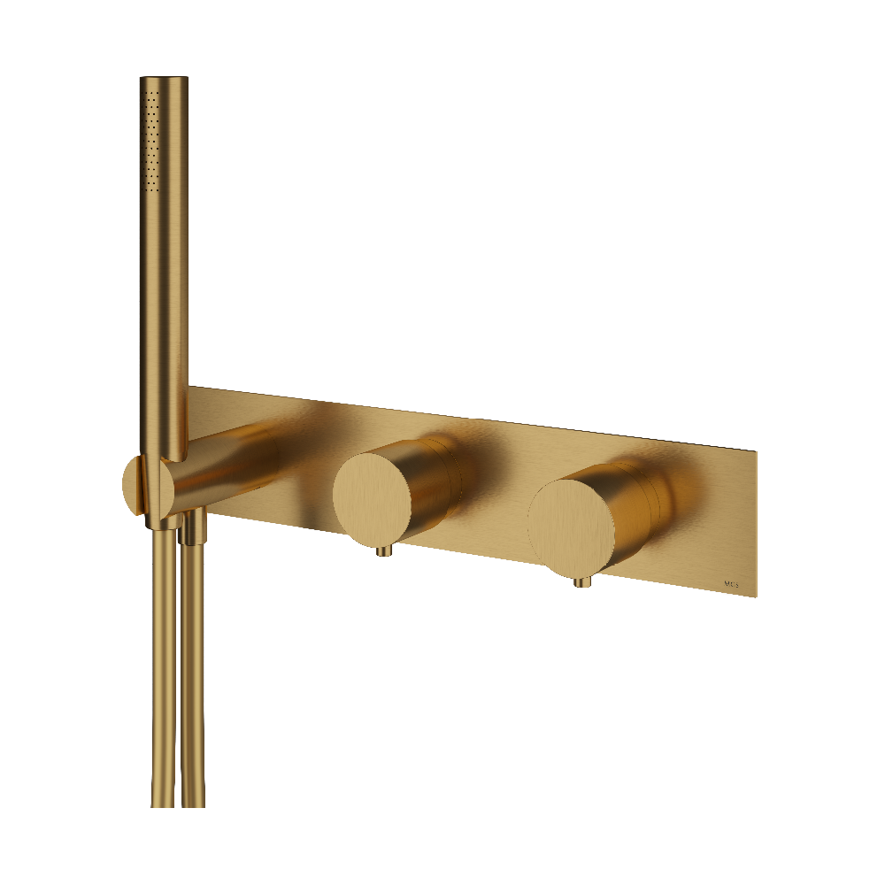 MGS Bagno Minimal Stainless Steel Thermostatic Trim with Two way Diverter and Volume Control