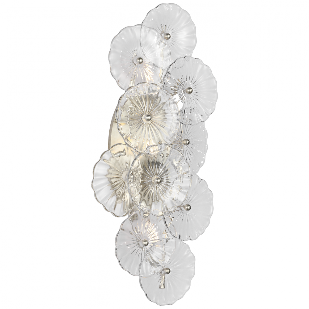 Visual Comfort Signature Gianna Wall Light in Burnished Silver Leaf