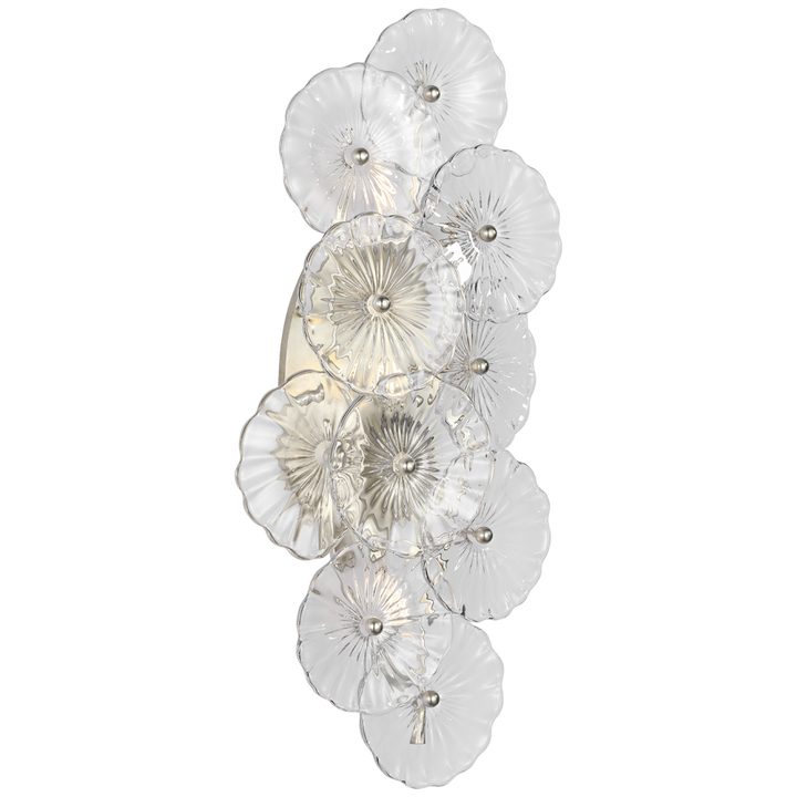 Visual Comfort Signature Gianna Wall Light in Burnished Silver Leaf