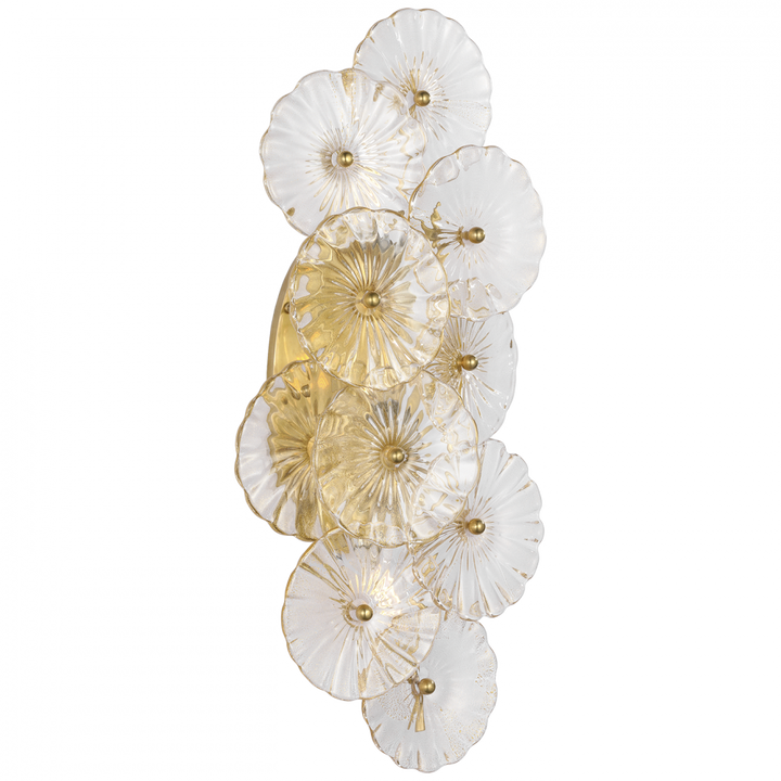 Visual Comfort Signature Gianna Wall Light in Hand-Rubbed Antique Brass