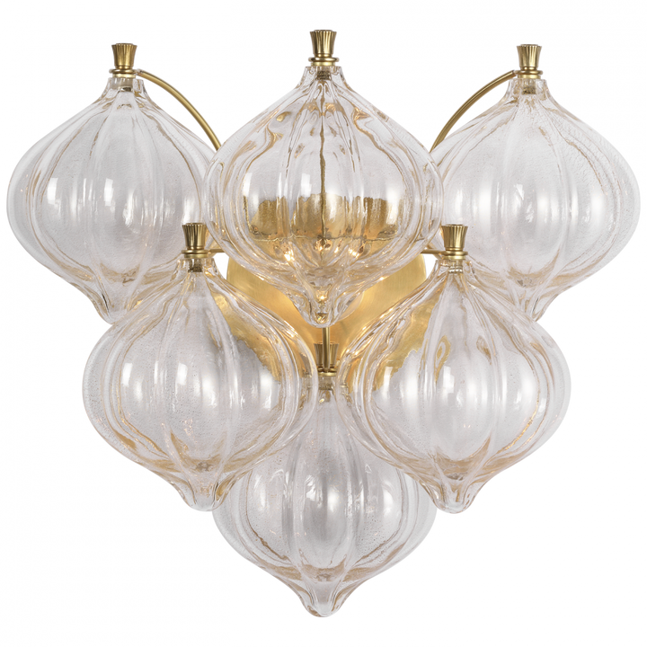 Visual Comfort Signature Caselli Wall Sconce in Hand-Rubbed Antique Brass