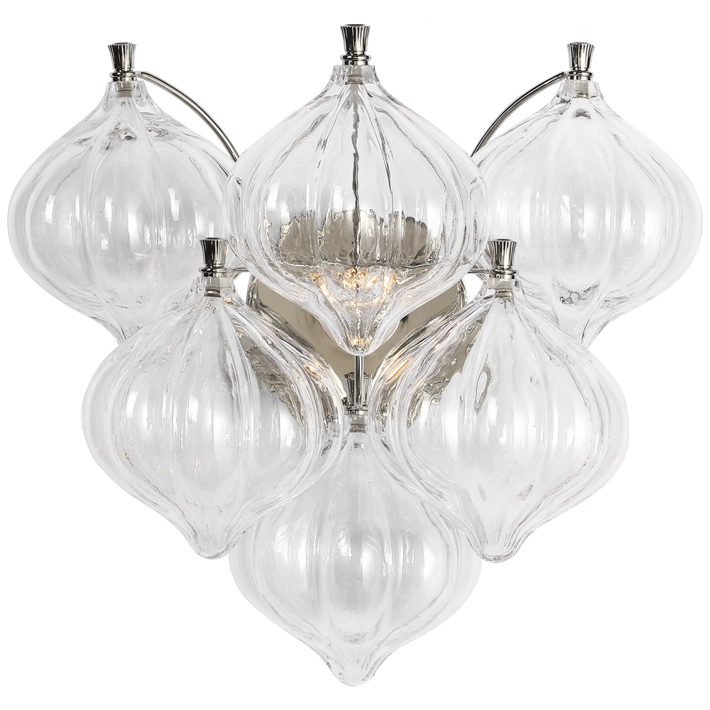 Visual Comfort Signature Caselli Wall Sconce in Polished Nickel