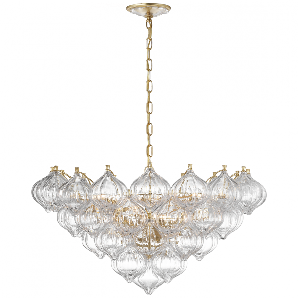 Visual Comfort Signature Caselli Chandelier in Gild