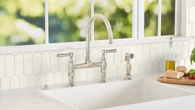 California Faucets Bridge Kitchen Faucet with Sidespray