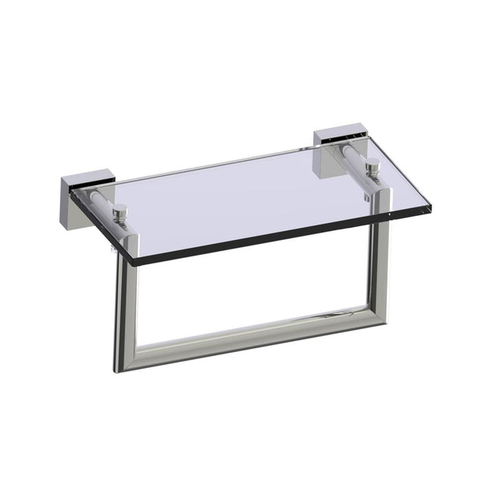 Kartners Madrid Glass Shelf with Towel Rail