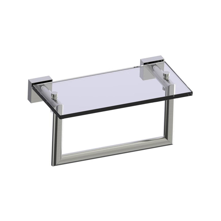Kartners Madrid Glass Shelf with Towel Rail