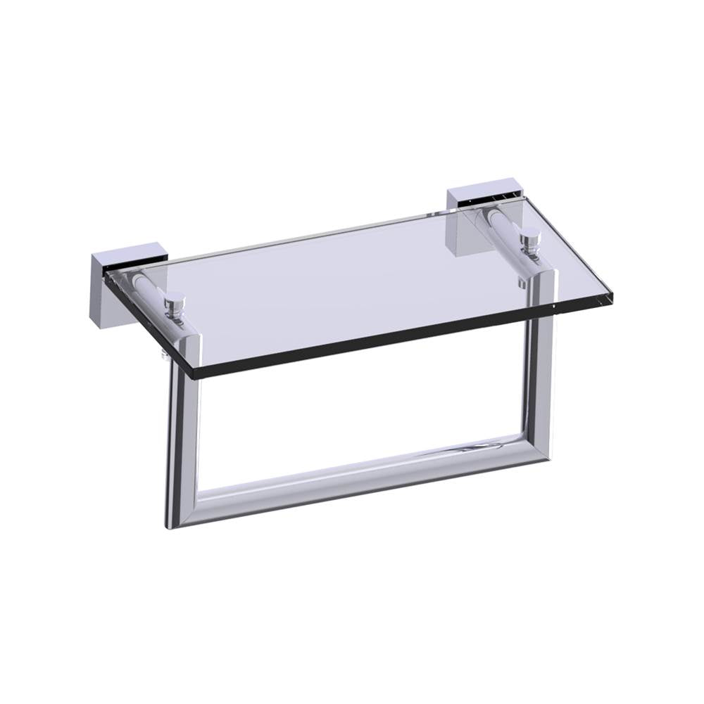 Kartners Madrid Glass Shelf with Towel Rail