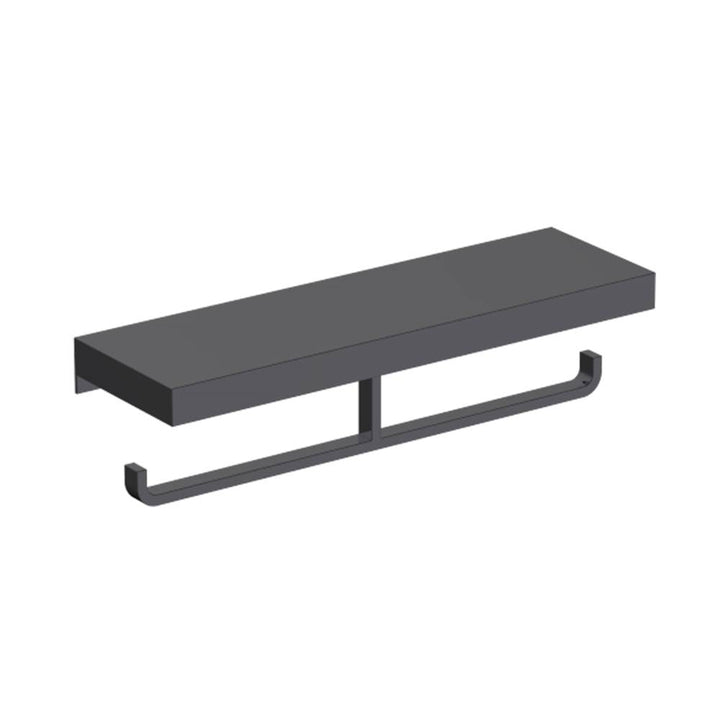 Kartners Hotel Double Toilet Paper Holder with Shelf