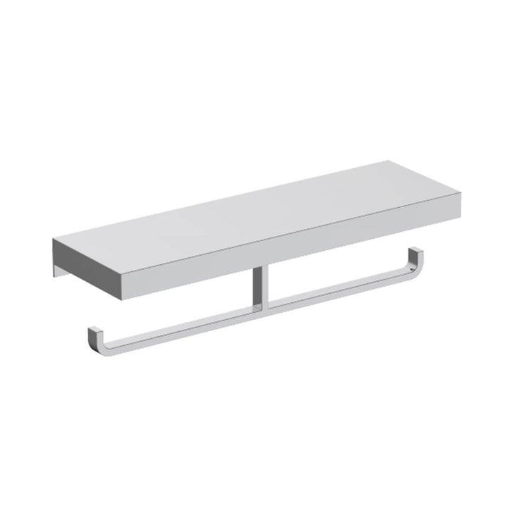 Kartners Hotel Double Toilet Paper Holder with Shelf
