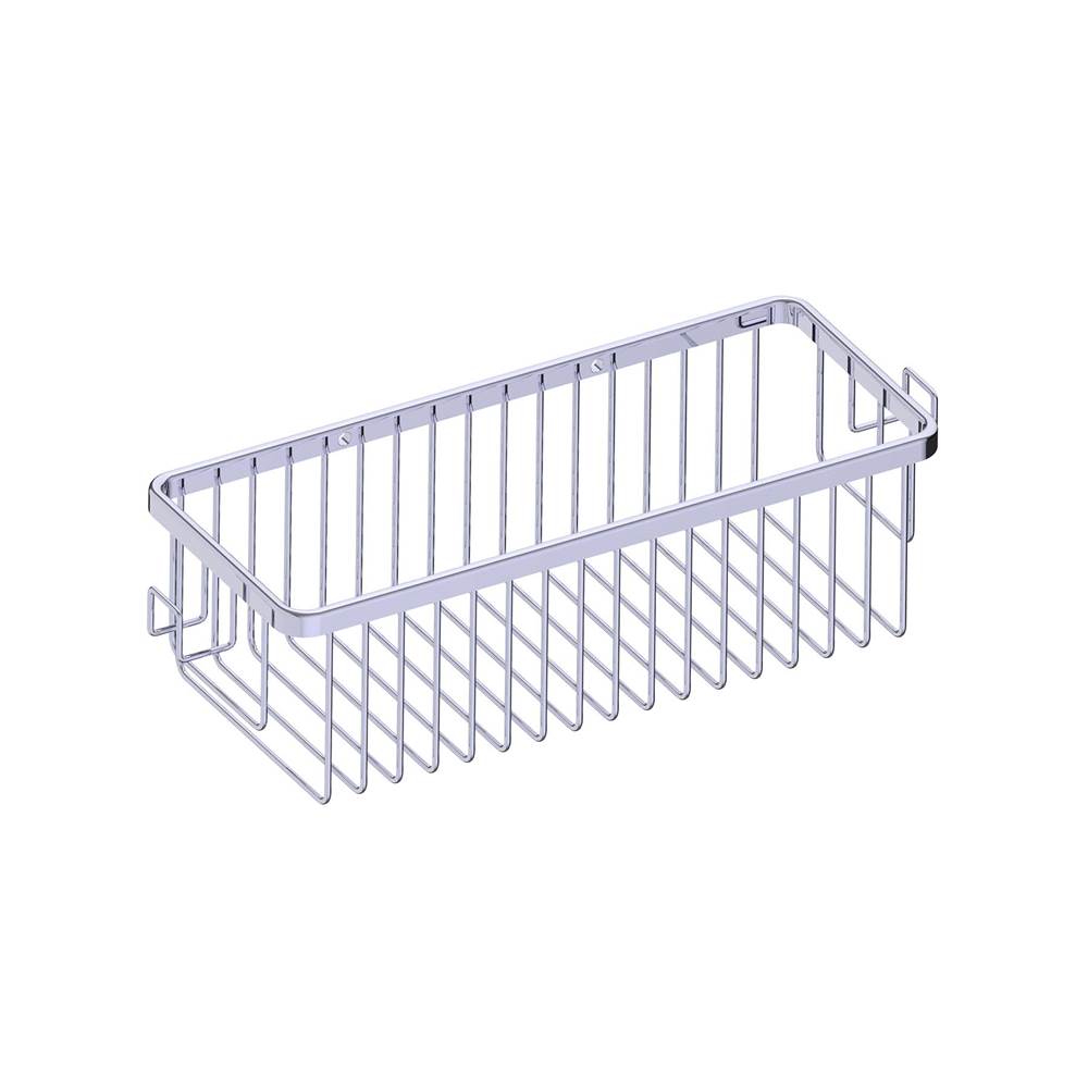 Kartners Bath & Shower Baskets Single Wire Basket with Hooks