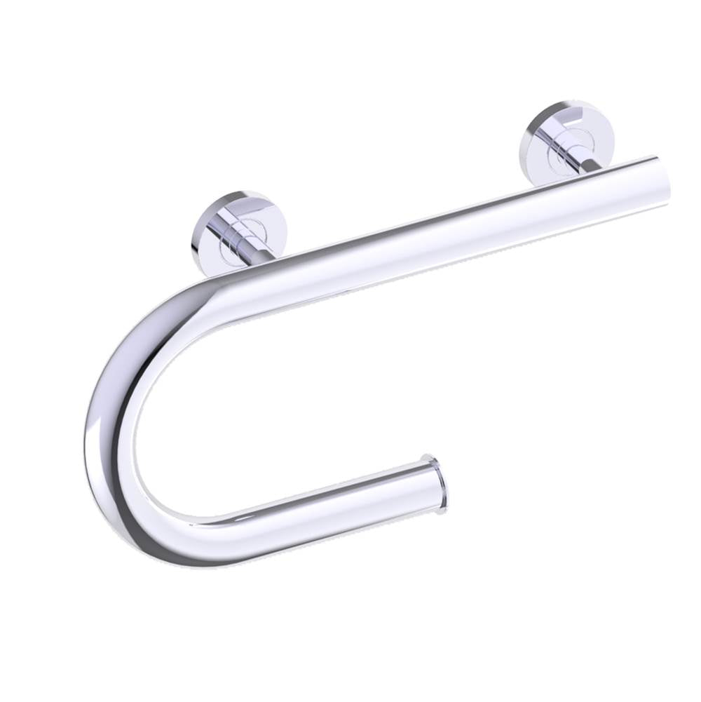 Kartners Grab Bar with Paper Holder (Right)