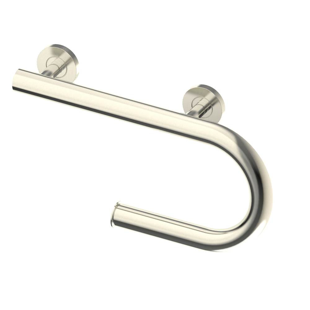 Kartners Grab Bar with Paper Holder (Left)