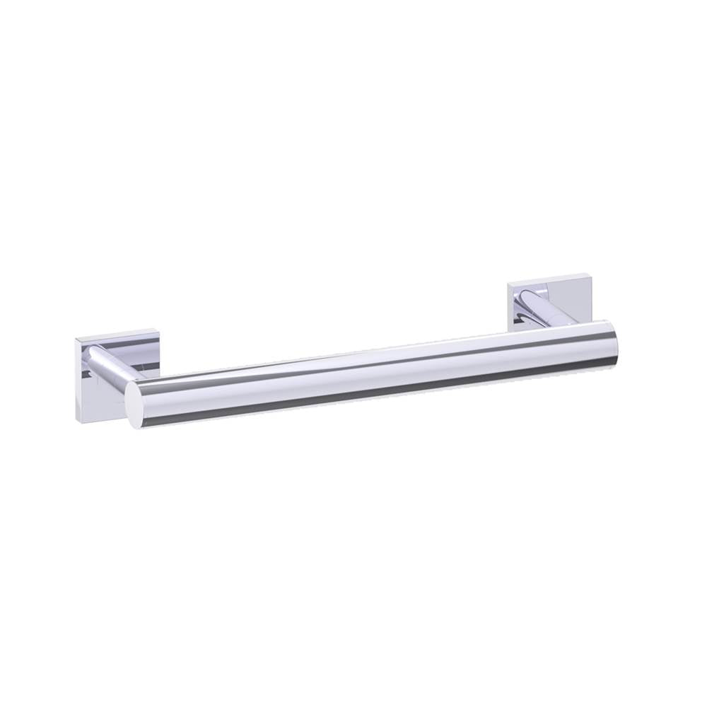 Kartners 9400 Series 18" Round Grab Bar with Square Rosettes 35mm