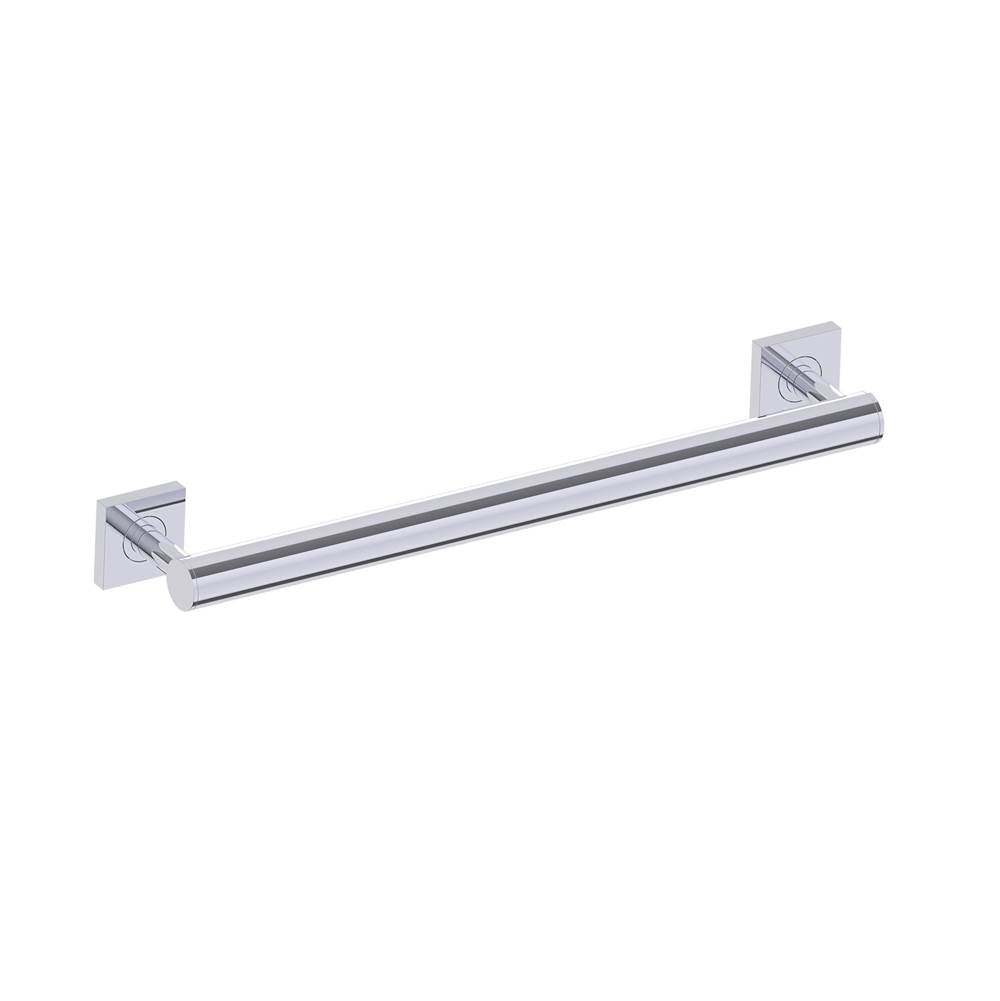 Kartners 9400 Series 18" Round Grab Bar with Square Rosettes 35mm