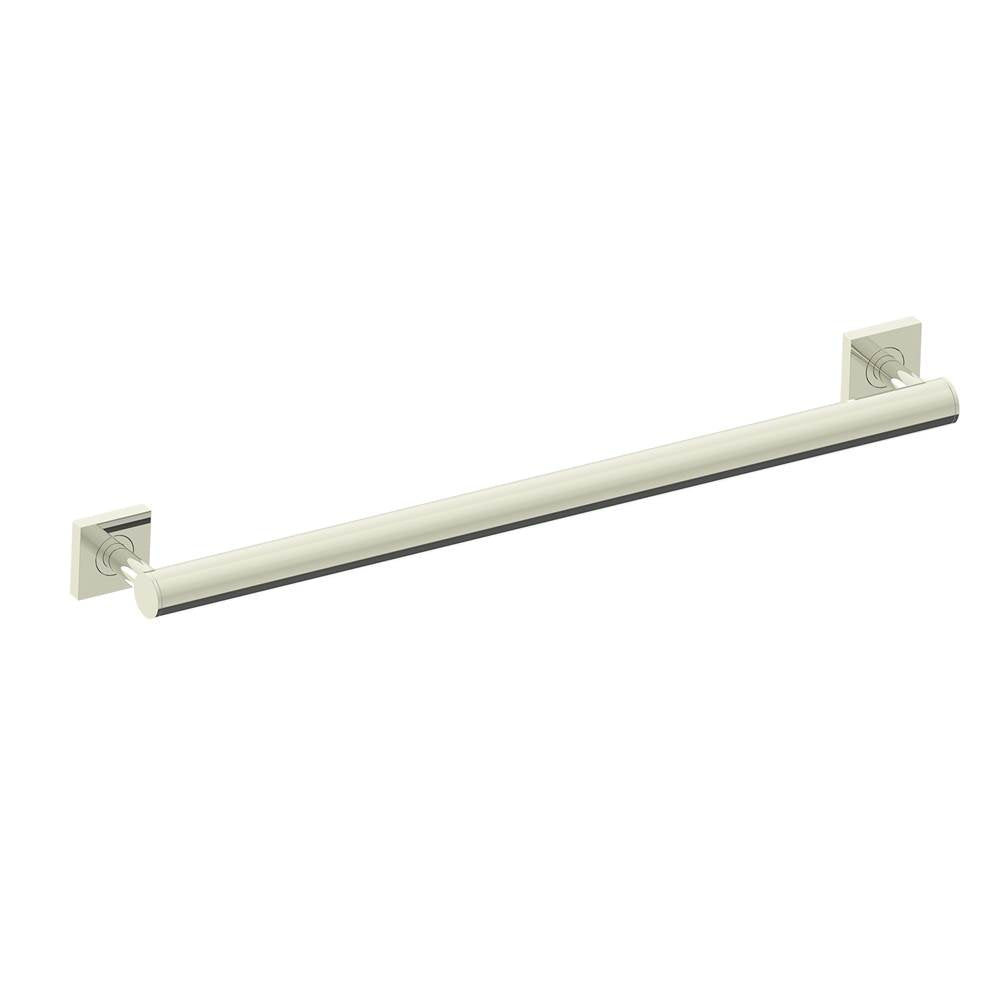 Kartners 9400 Series 18" Round Grab Bar with Square Rosettes 35mm