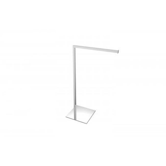 Kartners Free Standing Square Single Towel Rail
