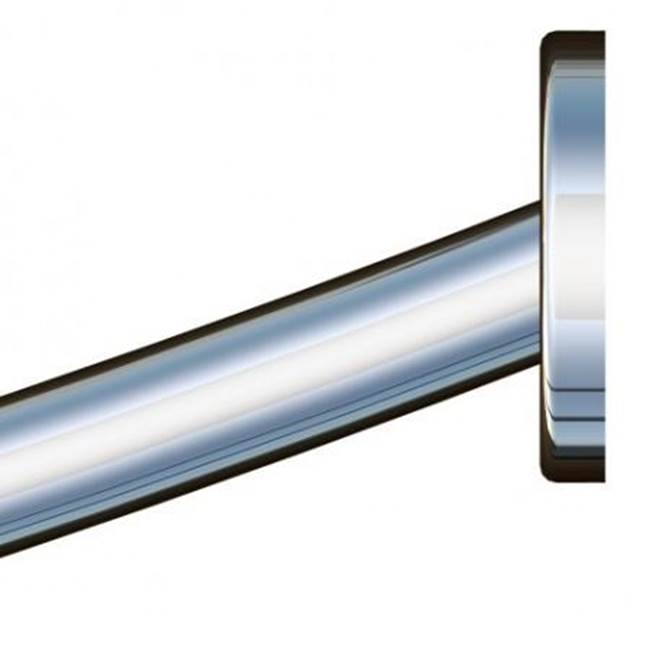 Kartners Shower Rods 5' Curved Shower Rod with Round Ends