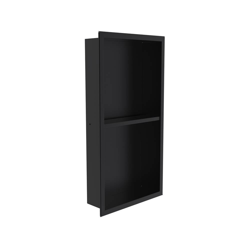 Kartners Shower Niches 12" x 24" Surface Mount Shower Niches with Double Shelf